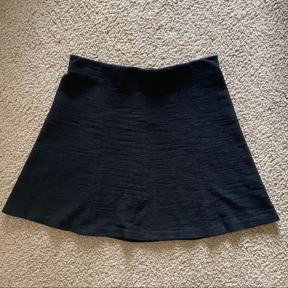 LOFT Black A-line Skirt